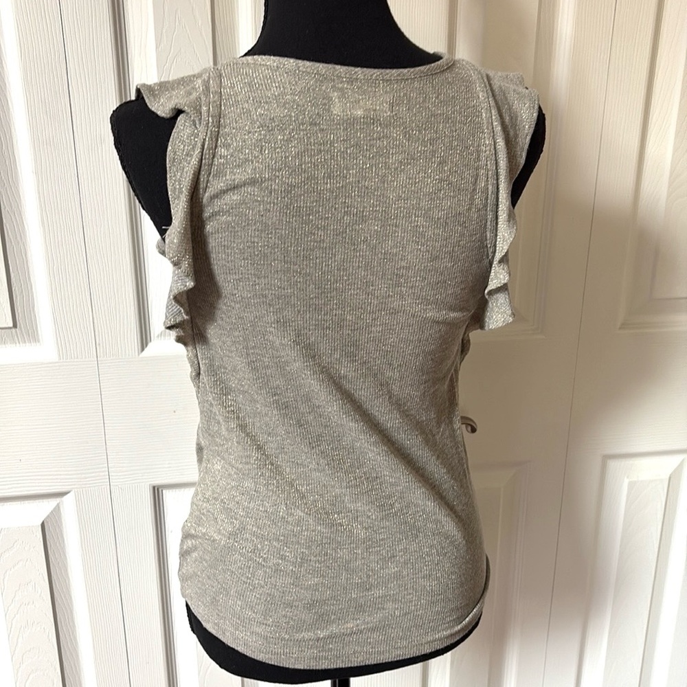 Madewell Metallic Ruffle Tank Top - Picture 5 of 13
